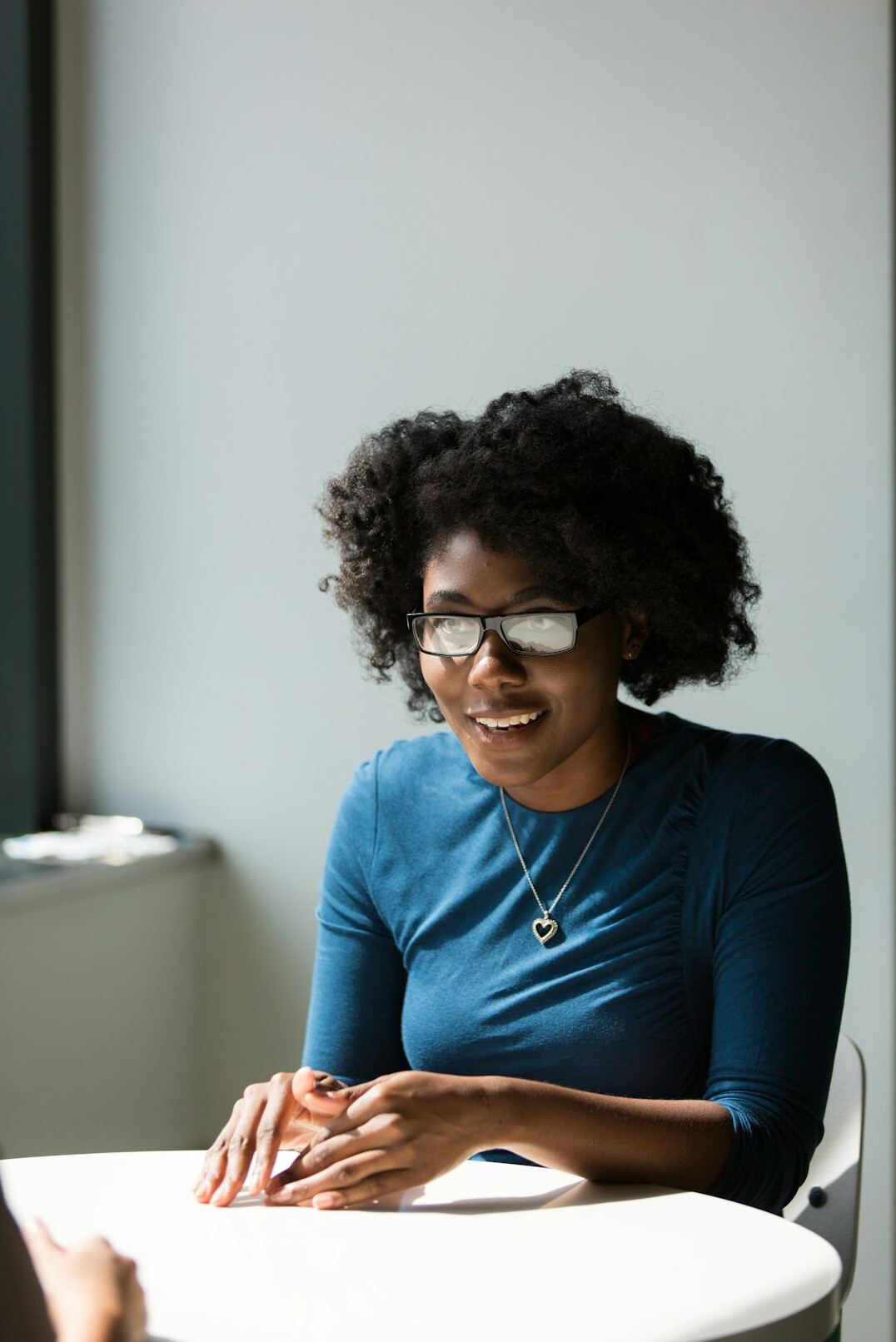 confident person speaking