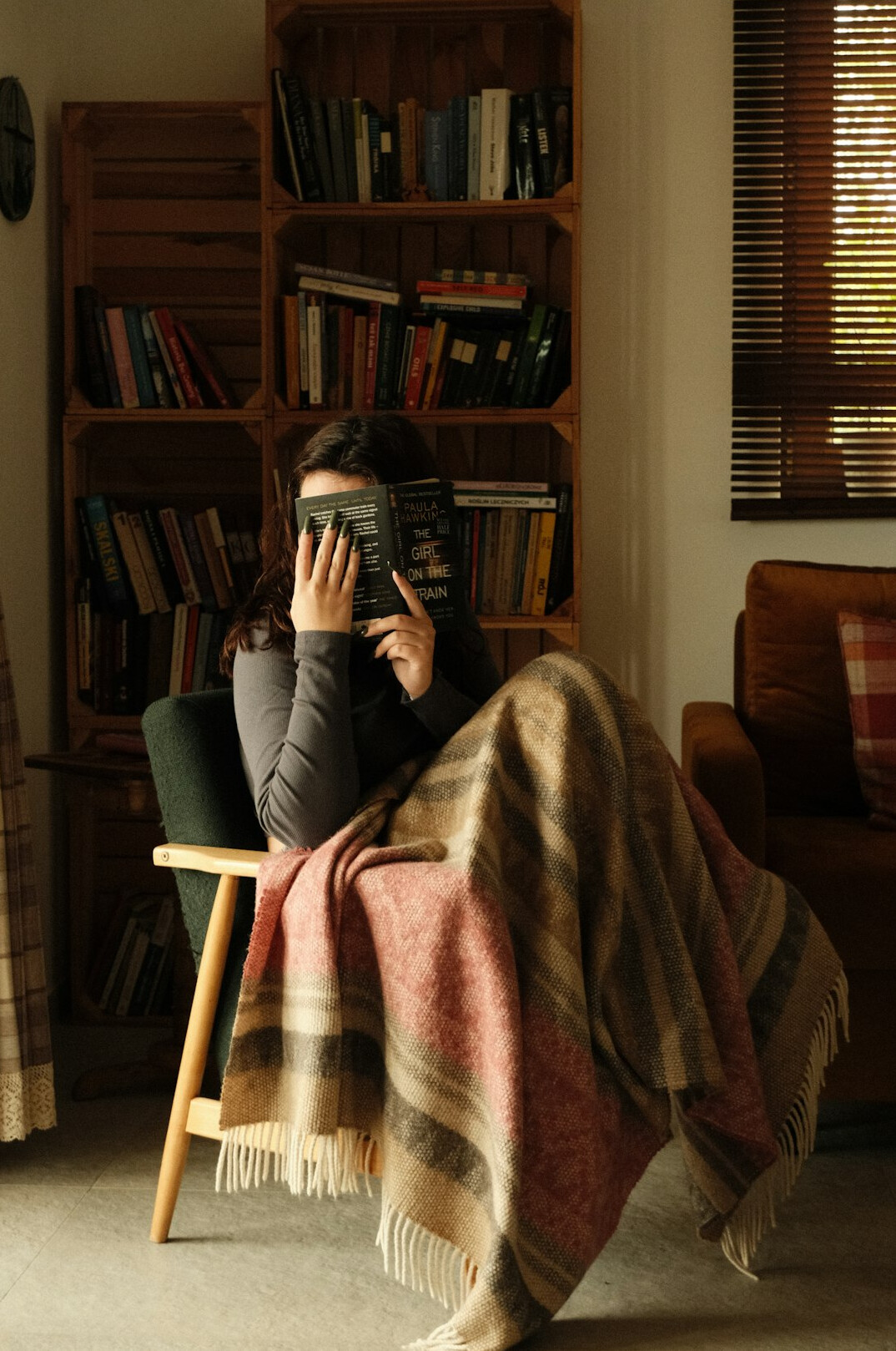 person reflecting in quiet room